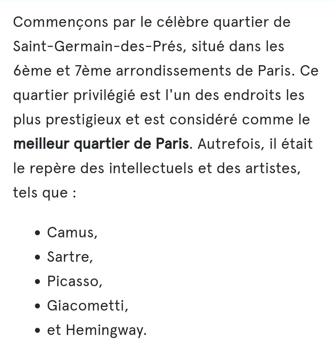 ou vivre a paris