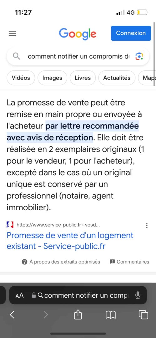 rétractation compromis