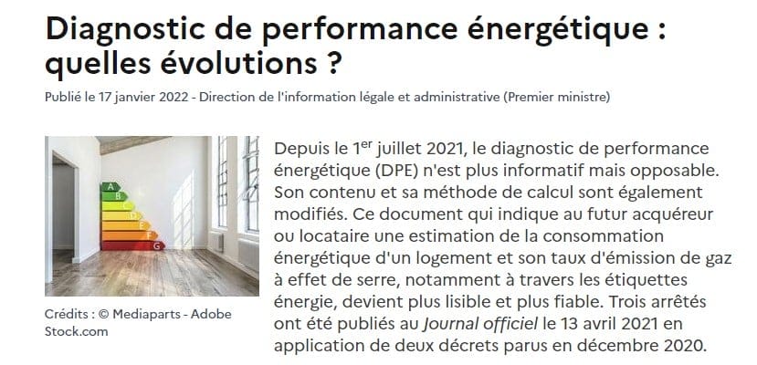 Nouveau DPE 2023