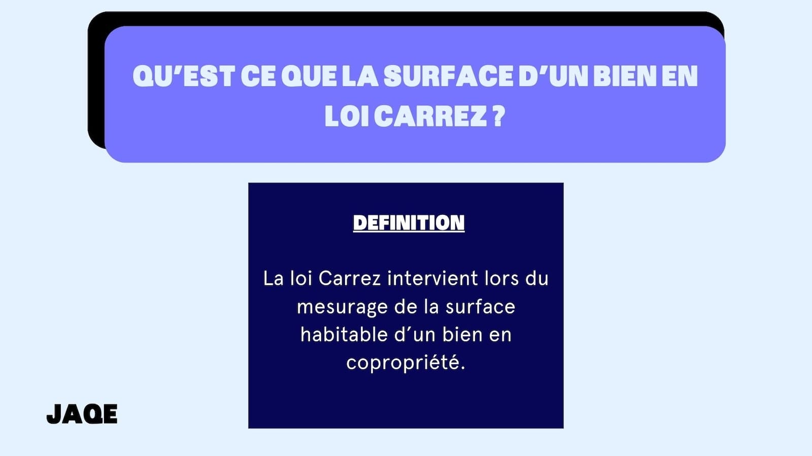 A quoi correspond la surface selon la loi Carrez en 2023