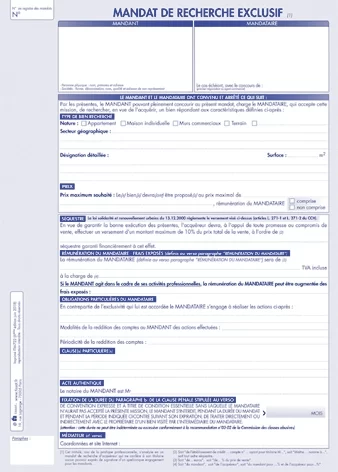 exemple mandat de recherche