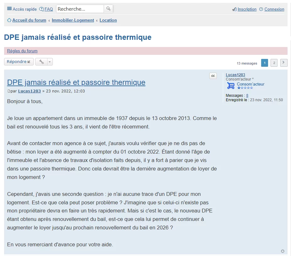Témoignage Lucas absence DPE location